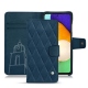 Custodia in pelle Samsung Galaxy A52 - Blu mediterran - Couture