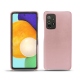 Coque cuir Samsung Galaxy A52 - Rose ( Nappa - Pantone 2365C ) 