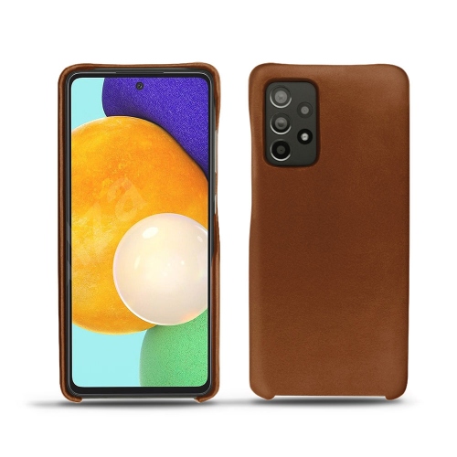 Des coques arrière en cuir pour Samsung Galaxy A52Marron ( Nappa - Pantone #8B4720 ) 