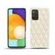 Lederschutzhülle Samsung Galaxy A52 - Blanc - Couture ( Bologna - White ) 