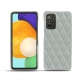 Lederschutzhülle Samsung Galaxy A52 - Gris - Couture ( Nappa - Pantone W428C ) 
