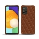 Funda de piel Samsung Galaxy A52 - Marron - Couture ( Nappa - Pantone 1615C ) 