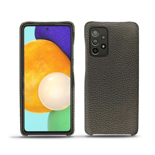 Des coques arrière en cuir pour Samsung Galaxy A52Anthracite ( Pantone #41403c ) 