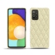Lederschutzhülle Samsung Galaxy A52 - Ivoire - Couture ( Sleek P C12 - White ) 