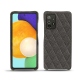 Lederschutzhülle Samsung Galaxy A52 - Anthracite - Couture ( Pantone 424C ) 