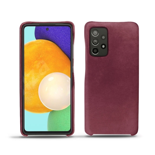  Samsung Galaxy A52 용 가죽 뒷면 커버Prune vintage ( Pantone #612434 ) 