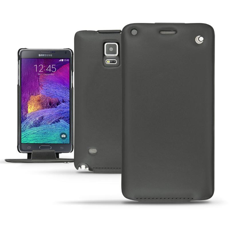 Capa em pele Samsung SM-N910 Galaxy Note 4  - Noir ( Nappa - Black ) 