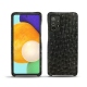 Samsung Galaxy A52 leather cover - Autruche nero