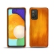 Coque cuir Samsung Galaxy A52 - Orange Patine