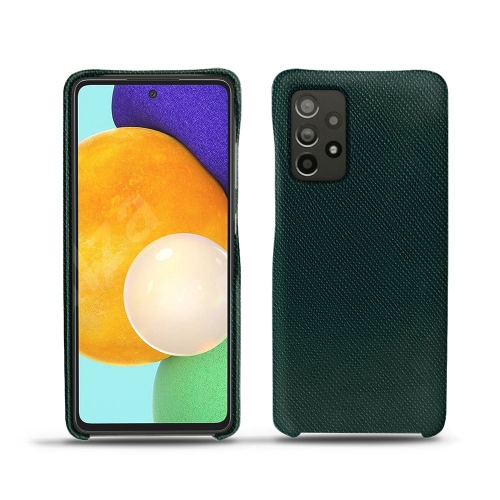 Des coques arrière en cuir pour Samsung Galaxy A52Vert séduisant ( Pantone #1d3c34 ) 