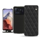 Xiaomi Mi 11 Ultra leather case - Noir - Couture ( Nappa - Black ) 