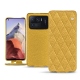 Housse cuir Xiaomi Mi 11 Ultra - Mimosa - Couture ( Pantone 141C ) 