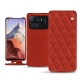 硬质真皮保护套 Xiaomi Mi 11 Ultra - Papaye - Couture ( Pantone 180C ) 