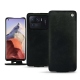 Capa em pele Xiaomi Mi 11 Ultra - Dark vintage ( Roughtcut - Black#5256 ) 