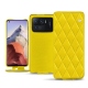 Custodia in pelle Xiaomi Mi 11 Ultra - Jaune fluo - Couture