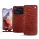 Funda de piel Xiaomi Mi 11 Ultra - Autruche ciliegia