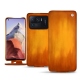 Housse cuir Xiaomi Mi 11 Ultra - Orange Patine