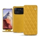 Lederschutzhülle Xiaomi Mi 11 Ultra - Jaune soulèu - Couture