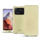 Housse cuir Xiaomi Mi 11 Ultra - Beige PU