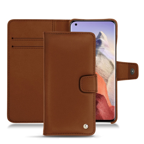 Leather cover with horizontal flap for Xiaomi Mi 11 UltraMarron ( Nappa - Pantone #8B4720 ) 