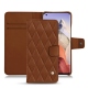 Capa em pele Xiaomi Mi 11 Ultra - Marron - Couture ( Nappa - Pantone 1615C ) 