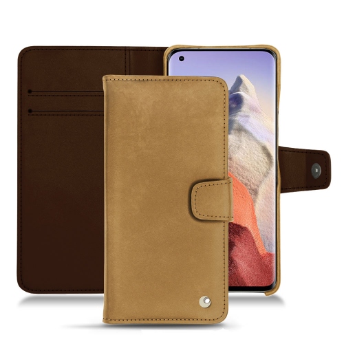 Leather cover with horizontal flap for Xiaomi Mi 11 UltraSable vintage ( Pantone #9b7340 ) 