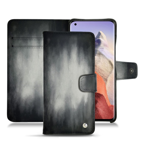 Lederhülle mit horizontaler Klappe für Xiaomi Mi 11 UltraGris Patine