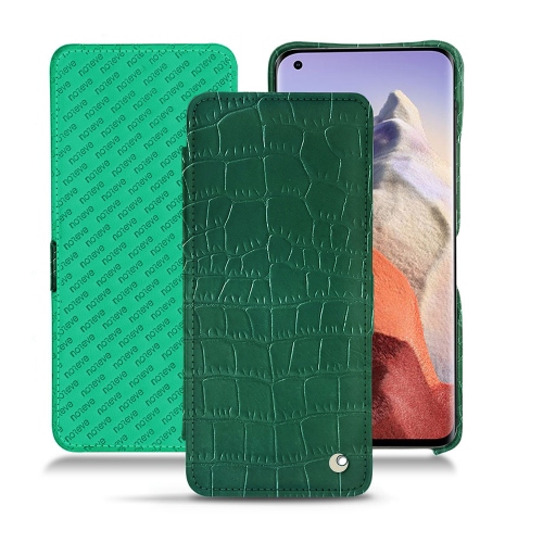 Elegante funda de cuero para el Xiaomi Mi 11 UltraCrocodile pino ( Pantone #173F35 ) 