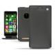 Custodia in pelle Nokia Lumia 830  - Noir ( Nappa - Black ) 