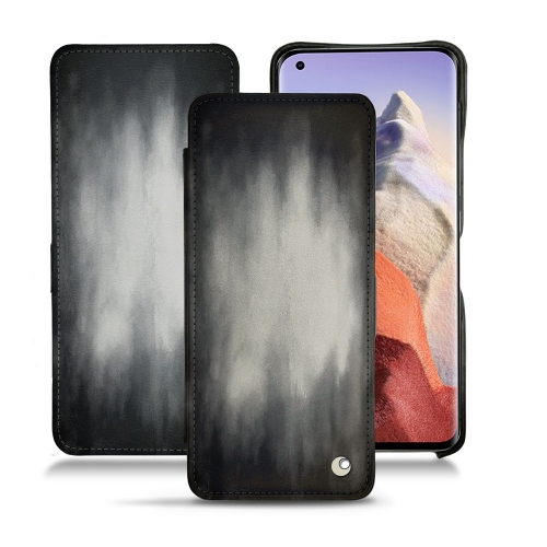 Xiaomi Mi 11 Ultra のための優雅な革カバーGris Patine