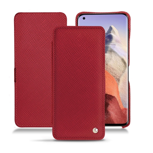 Elegante capa de couro para Xiaomi Mi 11 UltraRouge passion ( Pantone #a6192e ) 