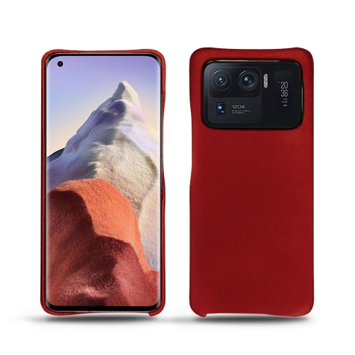 Leder-Rückseitenhüllen für Xiaomi Mi 11 UltraRouge ( Nappa - Pantone #d50032 ) 