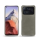 Capa em pele Xiaomi Mi 11 Ultra - Acier vintage ( Pantone 403C ) 