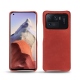Capa em pele Xiaomi Mi 11 Ultra - Cerise vintage ( Pantone 185C ) 