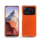 Coque cuir Xiaomi Mi 11 Ultra - Orange fluo