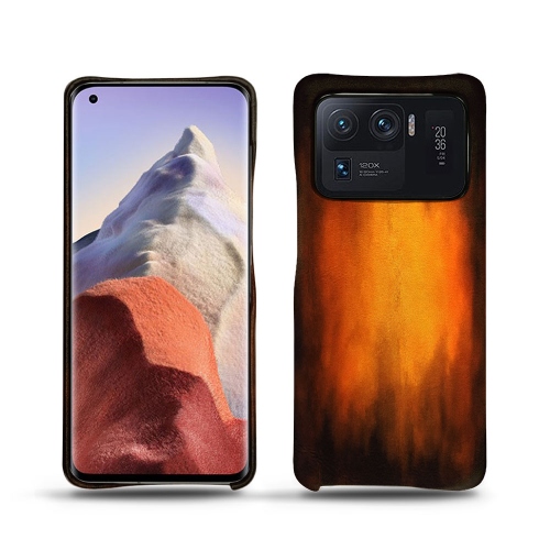 Scafi posteriori in pelle per Xiaomi Mi 11 UltraFauve Patine