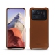 レザーケース Xiaomi Mi 11 Ultra - Marron PU