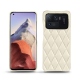 Capa em pele Xiaomi Mi 11 Ultra - Blanc - Couture ( Bologna - White ) 