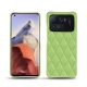 レザーケース Xiaomi Mi 11 Ultra - Vert olive - Couture ( Nappa - Pantone 578U ) 