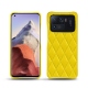 Custodia in pelle Xiaomi Mi 11 Ultra - Jaune fluo - Couture