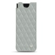 Funda de piel Samsung Galaxy Z Fold3 - Gris - Couture ( Nappa - Pantone W428C ) 