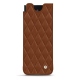 Samsung Galaxy Z Fold3 leather pouch - Marron - Couture ( Nappa - Pantone 1615C ) 