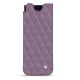 Pochette cuir Samsung Galaxy Z Fold3 - Lilas - Couture ( Nappa - Pantone 2645U ) 