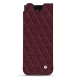 Samsung Galaxy Z Fold3 leather pouch - Lie de vin - Couture ( Pantone 5115C ) 