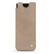 Samsung Galaxy Z Fold3 leather pouch - Taupe vintage ( Pantone 7530C ) 
