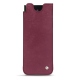 Samsung Galaxy Z Fold3 leather pouch - Prune vintage ( Pantone 512C ) 