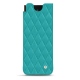 Pochette cuir Samsung Galaxy Z Fold3 - Bleu fluo - Couture