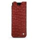 Samsung Galaxy Z Fold3 leather pouch - Autruche ciliegia