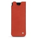 Samsung Galaxy Z Fold3 leather pouch - Arange clouquié