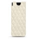 Samsung Galaxy Z Fold3 leather pouch - Blanc escumo - Couture